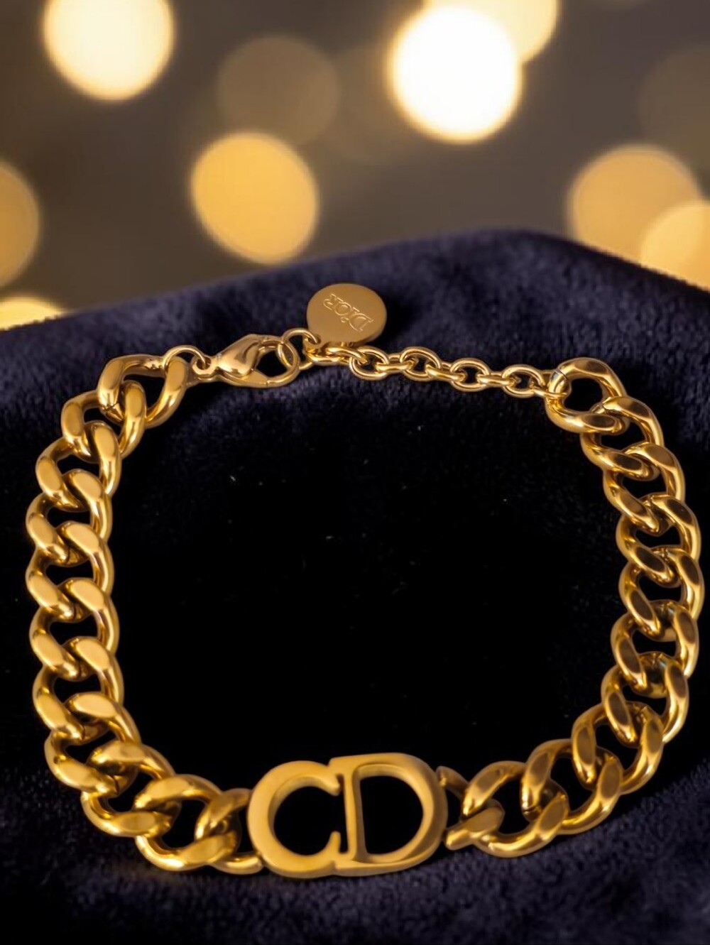 Gold Chain Link Bracelet